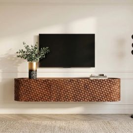 Comoda TV suspendata cu model 3D tip fagure ADLON 160cm