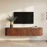 Comoda TV suspendata cu model 3D tip fagure ADLON 160cm