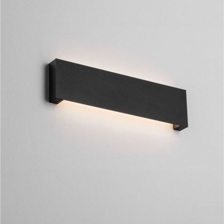 Aplice - Aplica exterior neagra liniara 30cm IP65 LED METRIC