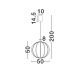 Pendule, Lustre suspendate - Lustra LED decorativa BREA D-50cm
