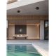 Plafoniere - Plafoniera LED exterior moderna IP65 CONVEX negru D-17,6cm