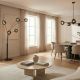 Lampadare - Lampa de podea moderna cu 5 globuri sticla fumurie LIQUID DIAMOND