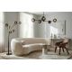 Lampadare - Lampa de podea moderna cu 5 globuri sticla fumurie LIQUID DIAMOND
