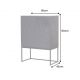 Comode - Comoda inalta lemn de mango negru cu fata 3D ORBIT 120cm
