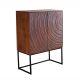 Comode - Comoda inalta lemn de mango maro cu fata 3D ORBIT 120cm