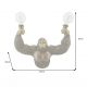 Aplice, corpuri de iluminat pentru pereti - Aplica de perete KING APE 50cm sculptura maimuta aurie