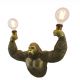 Aplice, corpuri de iluminat pentru pereti - Aplica de perete KING APE 50cm sculptura maimuta aurie