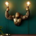 Aplica de perete KING APE 50cm sculptura maimuta aurie