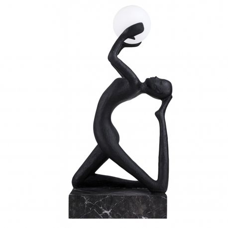 Lampadare - Figurina design decorativ cu iluminat ARTEMIS BLACK