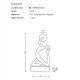 Lampadare - Figurina design decorativ cu iluminat ARTEMIS BLACK