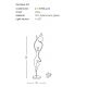 Lampadare - Figurina design decorativ cu iluminat DEMETER GOLD