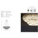 Candelabre, Lustre - Lustra metal auriu si cristale sticla BARLETTA 60+100
