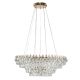 Candelabre, Lustre - Lustra metal auriu si cristale sticla BARLETTA 60+100