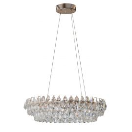 Candelabre, Lustre - Lustra metal auriu si cristale sticla BARLETTA 80