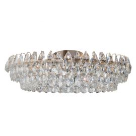 Lustre aplicate - Lustra tavan metal auriu si cristale sticla BARLETTA 80