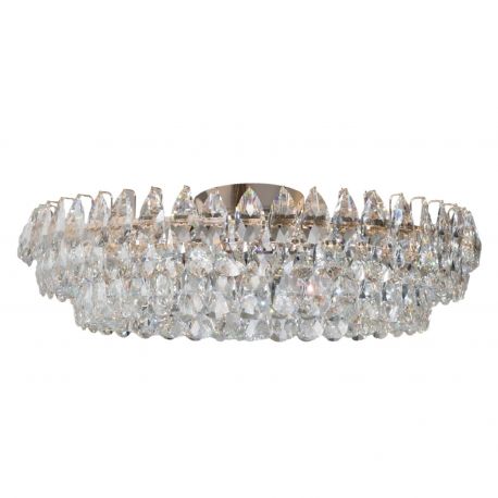 Lustre aplicate - Lustra tavan metal auriu si cristale sticla BARLETTA 80