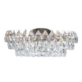 Lustre aplicate - Lustra tavan metal auriu si cristale sticla BARLETTA 60