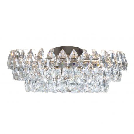 Lustre aplicate - Lustra tavan metal auriu si cristale sticla BARLETTA 60