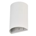 Aplica de perete aluminiu canelat alb Lucius