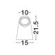 Stalpi - Mini Stalp din ciment iluminat exterior LED IP65 REXEL