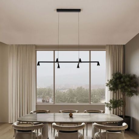 Pendule, Lustre suspendate - Lustra suspendata cu 6 spoturi LED RIVO