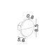 Spoturi - Spot aplicat perete exterior LED 2700K IP65 Toc negru