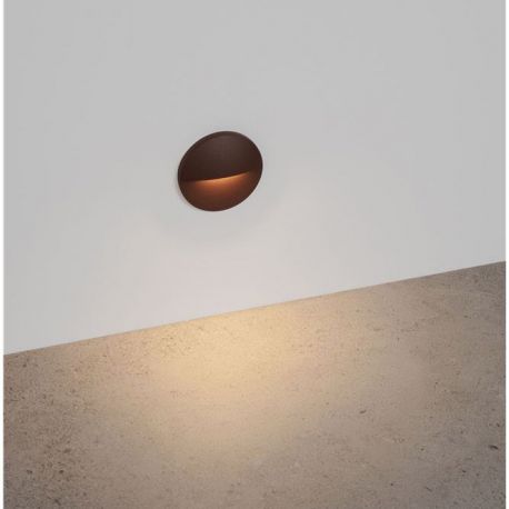 Spoturi - Spot aplicat perete exterior LED 3000K IP65 Toc corten