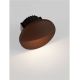 Spoturi - Spot aplicat perete exterior LED 3000K IP65 Toc corten