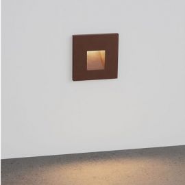 Spoturi - Spot aplicat perete exterior LED 3000K IP65 Pik corten