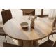 Mese dining - Masa rotunda ART DECO 140cm lemn masiv de mango natural