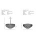 Lustre aplicate - Lustra XL aplicata design elegant BURANO 100 TOP CH