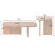 Masute Living - Set de 2 masute lemn de salcam maro GATSBY