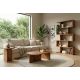 Masute Living - Set de 2 masute lemn de salcam maro GATSBY
