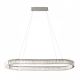 Candelabre, Lustre - Lustra LED ovala cu telecomanda SPARK crom 120 CCT DIMM