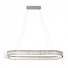 Lustra LED ovala cu telecomanda SPARK crom 120 CCT DIMM