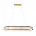 Lustra LED ovala cu telecomanda SPARK aurie 120 CCT DIMM