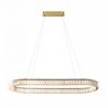 Lustra LED ovala cu telecomanda SPARK aurie 120 CCT DIMM