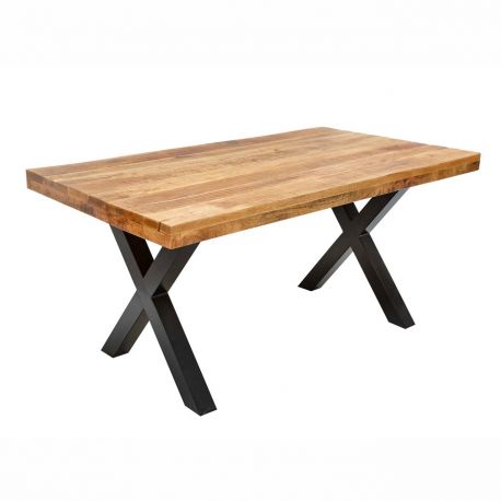 Mese dining - Masa design industrial Iron Craft 160cm Mango