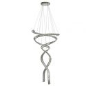 Lustra LED XXL casa scarii cu telecomanda SPARK crom CCT DIMM