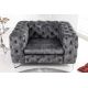 Fotolii - Fotoliu design Chesterfield, Catifea, Gri inchis, MODERN BAROCK