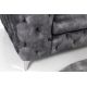 Fotolii - Fotoliu design Chesterfield, Catifea, Gri inchis, MODERN BAROCK