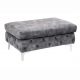Fotolii - Taburete design Chesterfield, Catifea, Gri inchis, MODERN BAROCK