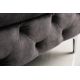 Fotolii - Taburete design Chesterfield, Catifea, Gri inchis, MODERN BAROCK