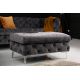 Fotolii - Taburete design Chesterfield, Catifea, Gri inchis, MODERN BAROCK