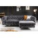 Fotolii - Taburete design Chesterfield, Catifea, Gri inchis, MODERN BAROCK