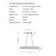 Pendule, Lustre suspendate - Lustra LED suspendata ovala CAMELIA 60 3-STEP DIMM