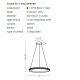 Pendule, Lustre suspendate - Lustra LED suspendata design circular AZALEA 60 3-STEP DIMM