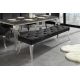 Banchete-Tabureti - Banca eleganta Modern Barock 170cm, negru / argintiu