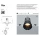 Spoturi tavan fals - Spot incastrabil LED Dip alb 3000K 15W