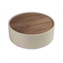 Masuta de cafea design LUX Walnut-Bej